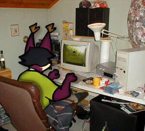 me reading "homestuck" (taken by graham)